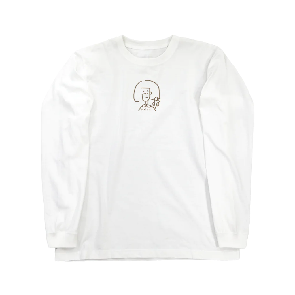 maido ariiの岡 パッ子ちゃん Long Sleeve T-Shirt