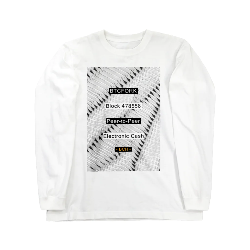 Memorychain StoreのBTCFORK Long Sleeve T-Shirt