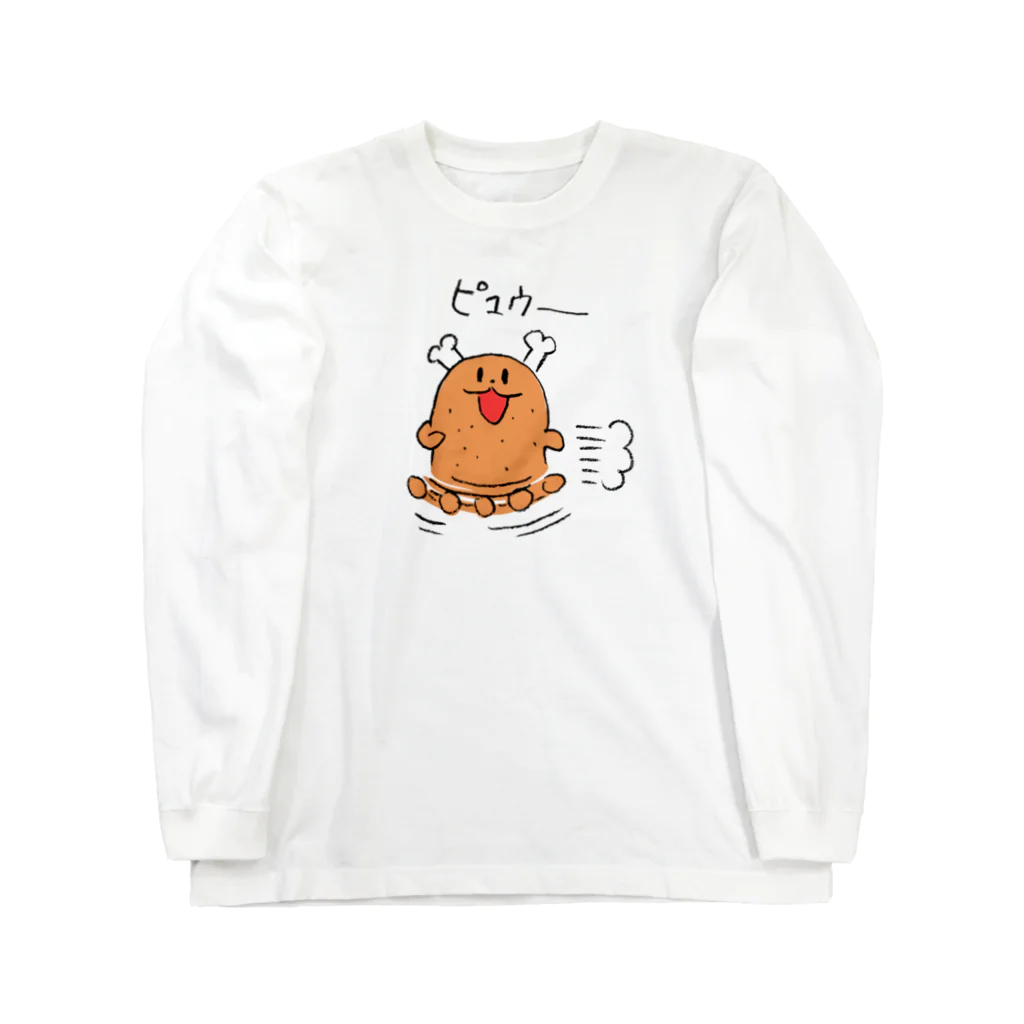 きのこば屋の走るよ肉ボーン Long Sleeve T-Shirt