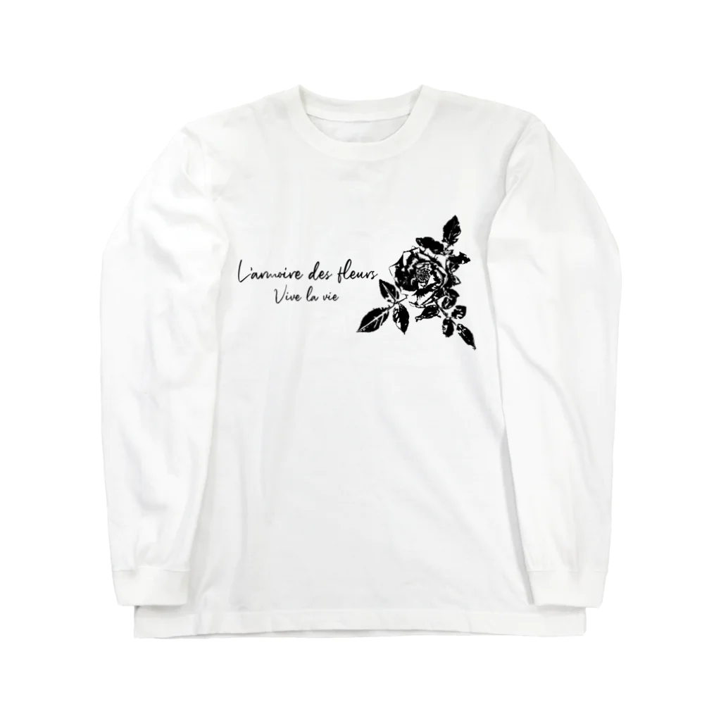L'armoire des fleursの【Vive la vie】Rose Long Sleeve T-Shirt