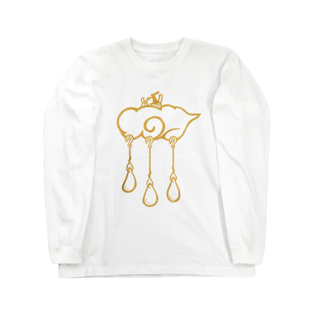 Dot (DotProducts)の雨雲操縦士（うさぎ） ロングスリーブTシャツ