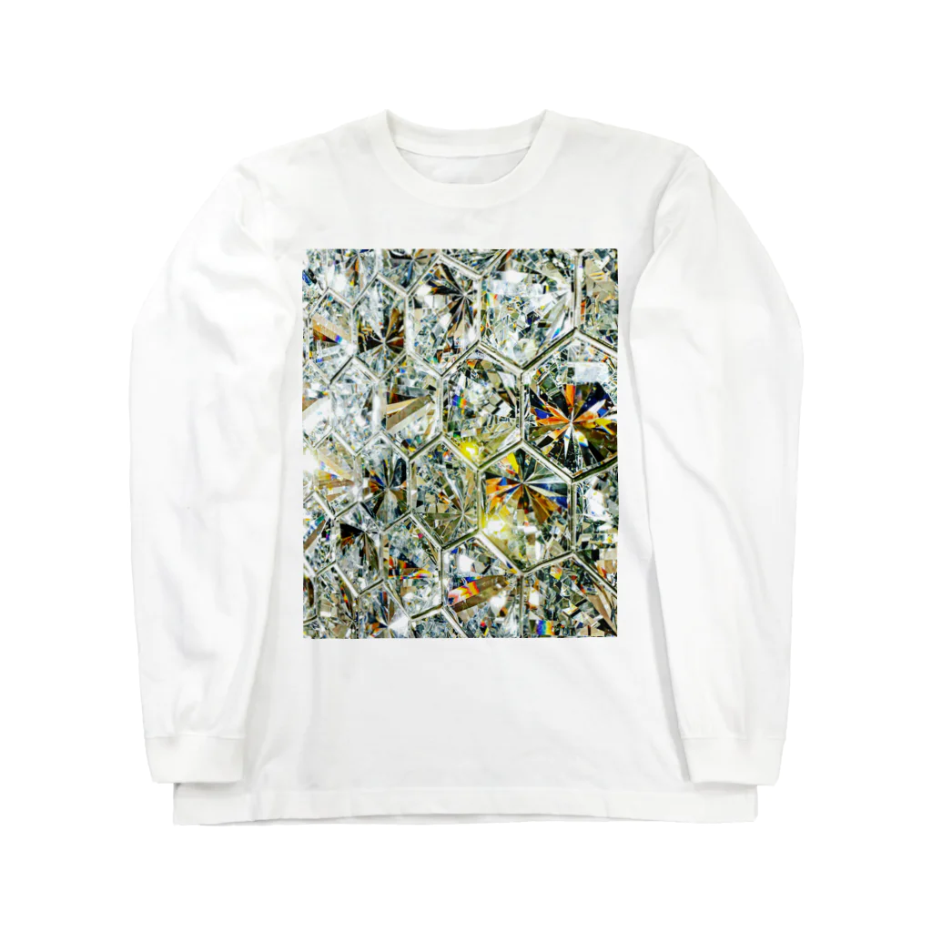 ya-pyのダイヤモンド キラキラ 宝石 Long Sleeve T-Shirt