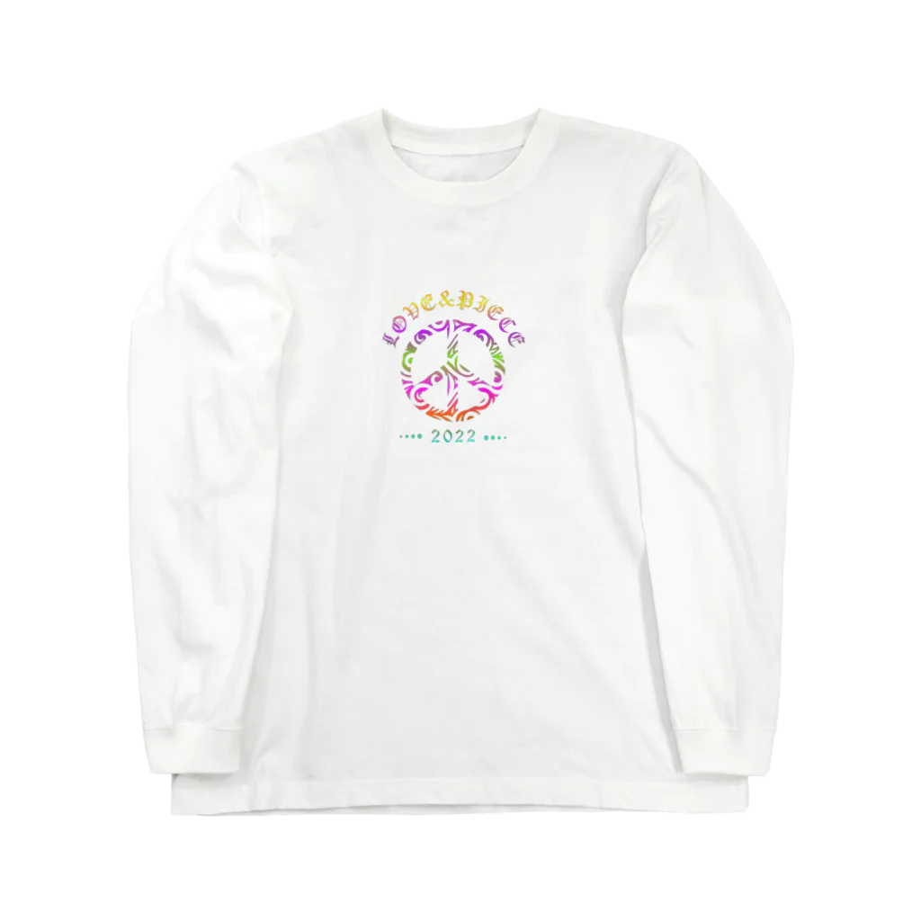 薈.collectionのLove＆peaceシリーズRainbowcolorバージョン Long Sleeve T-Shirt