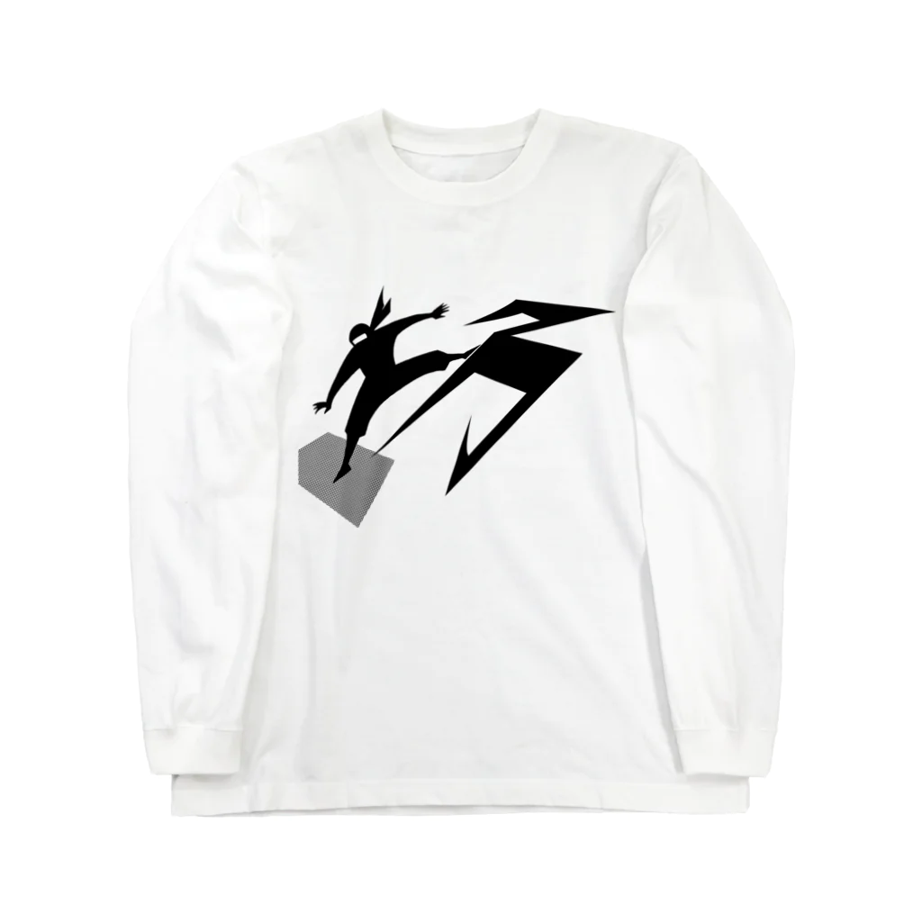 将棋グッズの将棋（角忍者） Long Sleeve T-Shirt