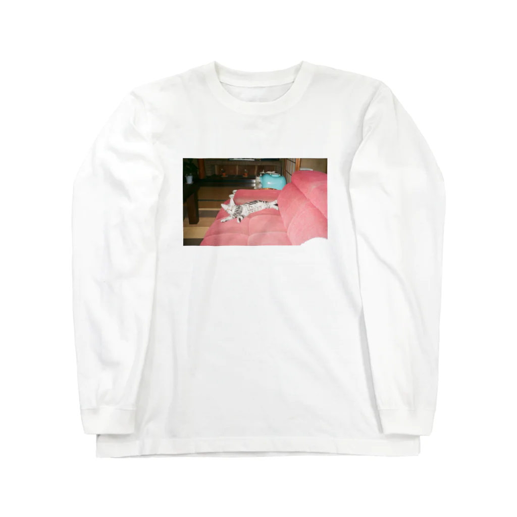 hayate kanazawaのcat モザイク　t Long Sleeve T-Shirt