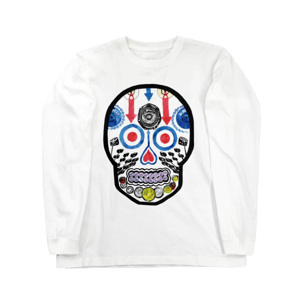 Asako ShibutaniのMods calavera ロングスリーブTシャツ