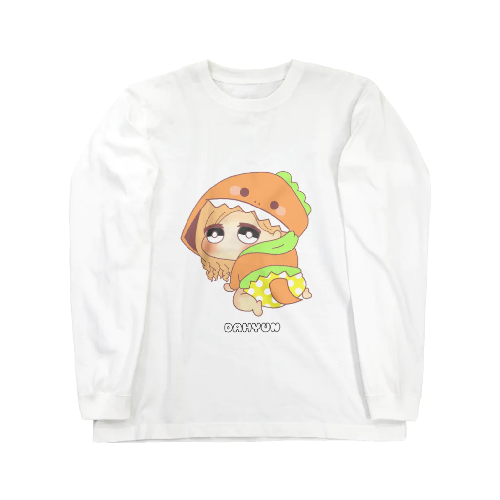 TJFB公式のダヒョン 着ぐるみ赤ちゃんキャラ ロングスリーブTシャツ