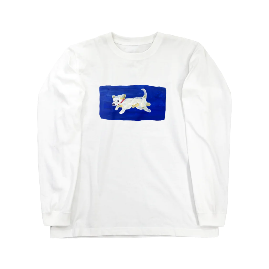 ﾃﾞﾗｳｪｱの絵の具の愛犬 Long Sleeve T-Shirt