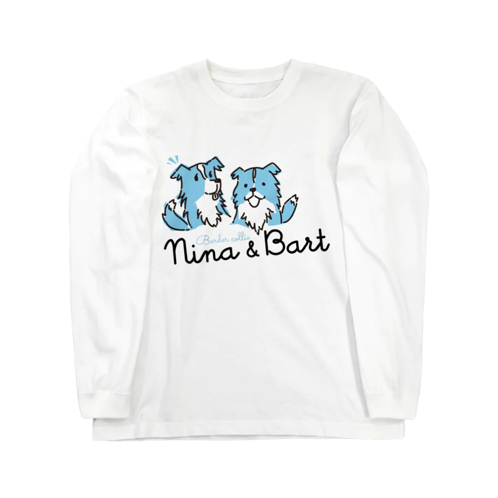 nowhitonの【nina&bart】仲良し姉弟 ロングスリーブTシャツ