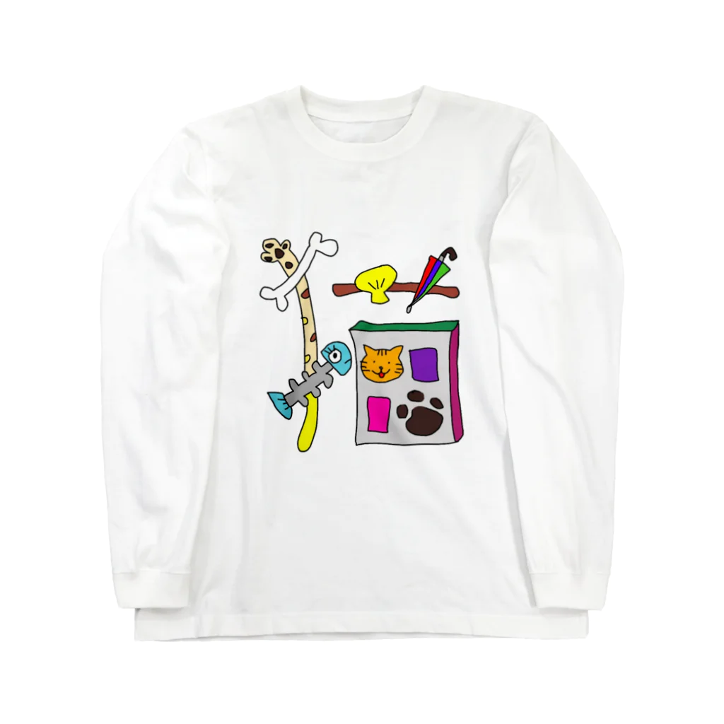 Dream★starのイラスト文字『猫』 Long Sleeve T-Shirt