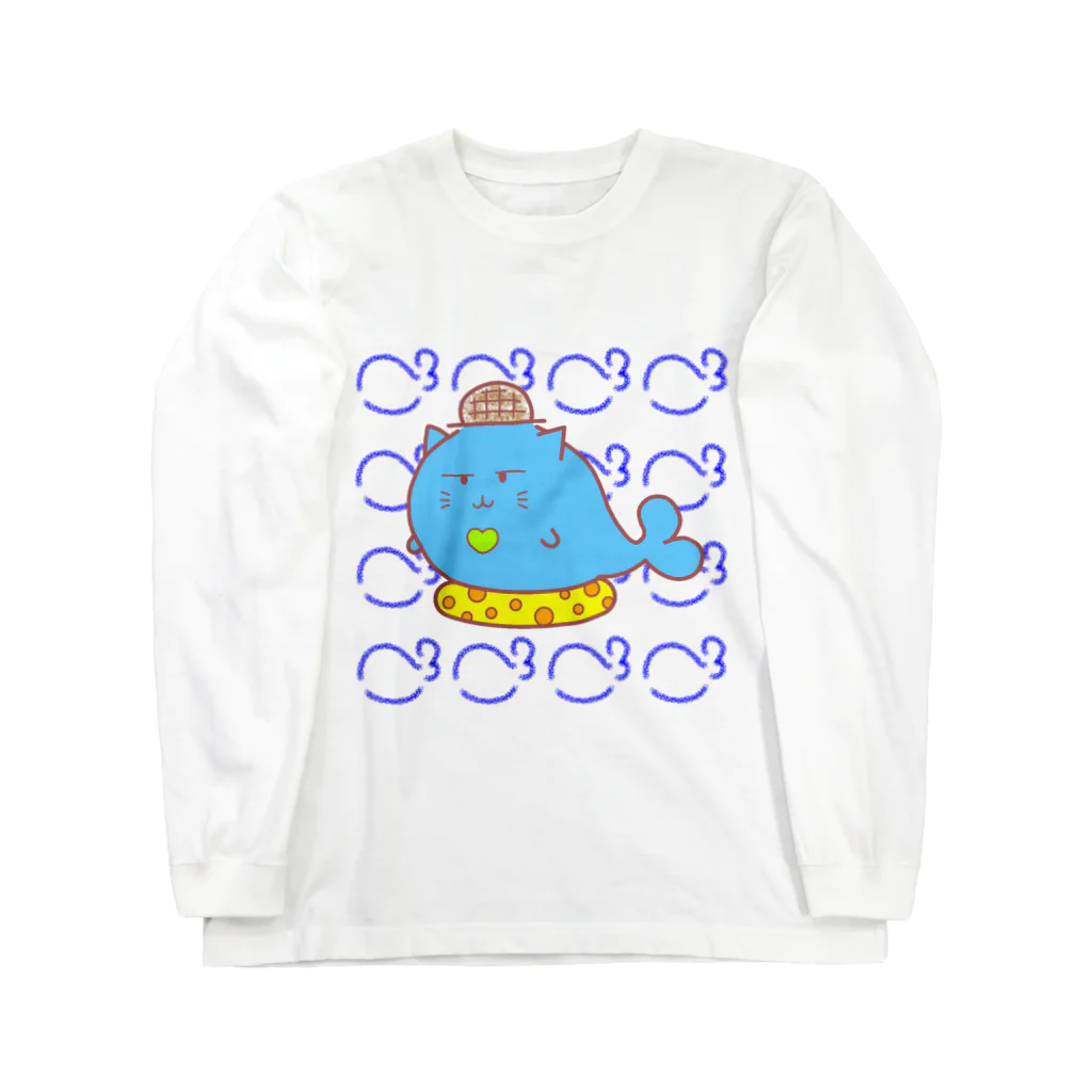 はねのはえたネコのネクラくんTシャツ Long Sleeve T-Shirt