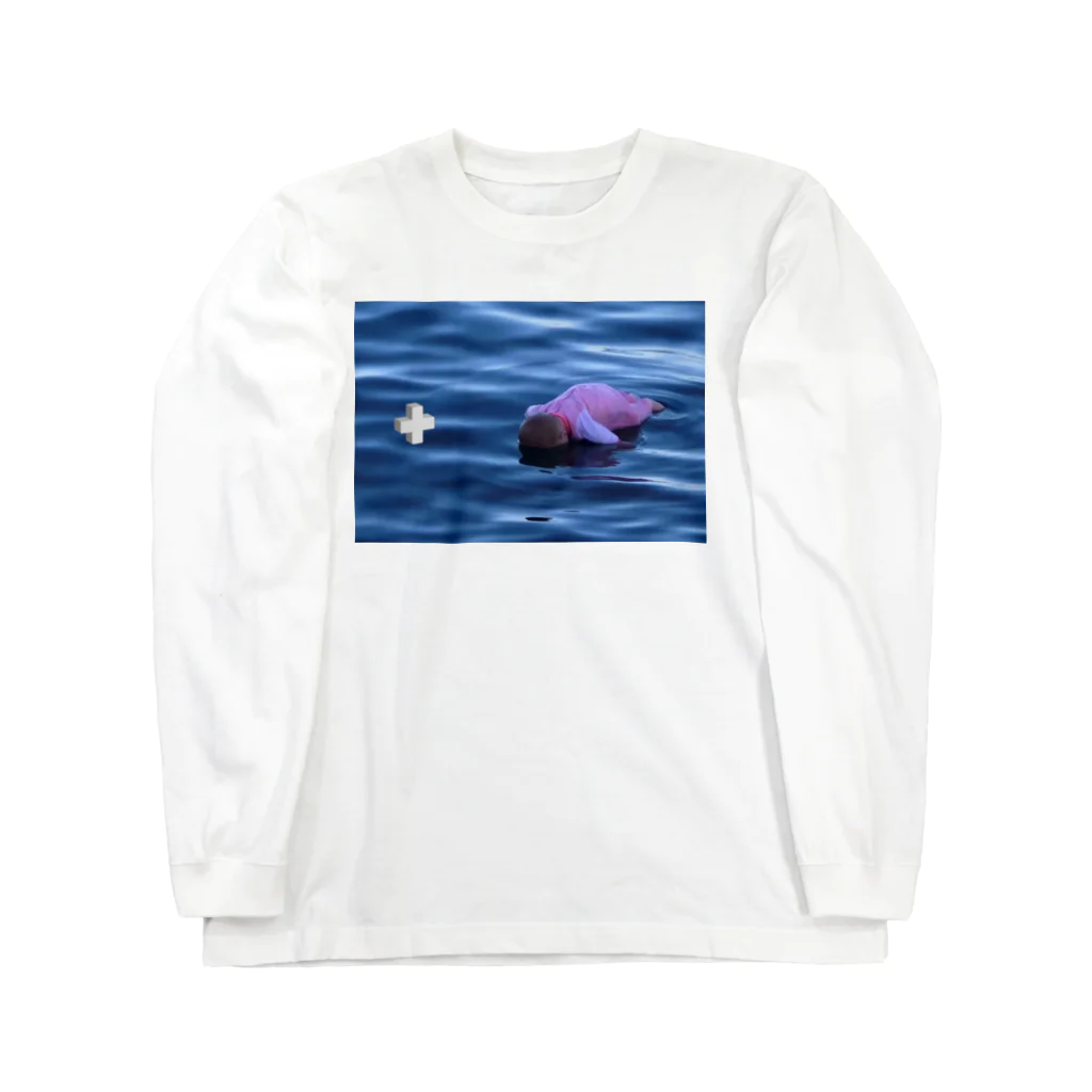 ミ☆†デスオーガズム†☆彡のDrowning Baby かわいいあかちゃん ロングスリーブTシャツ