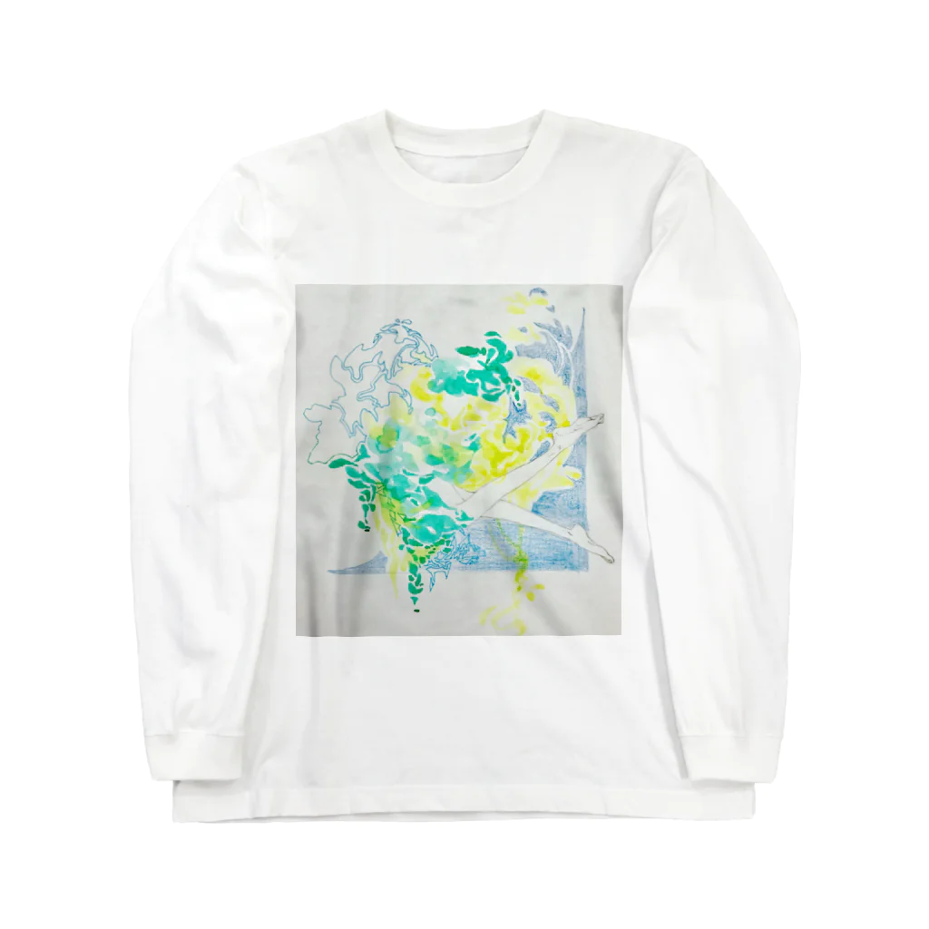 小柚の夏の日の水と泳ぐ Long Sleeve T-Shirt