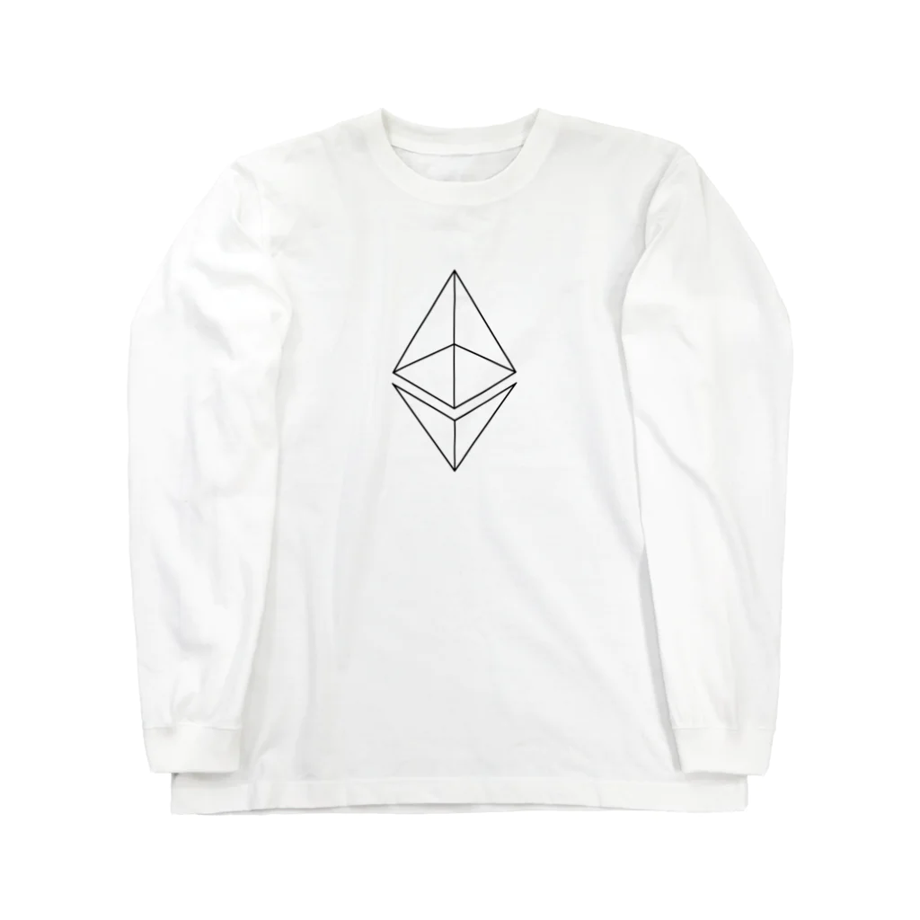 BBdesignのイーサリアム　ETH３ ロングスリーブTシャツ