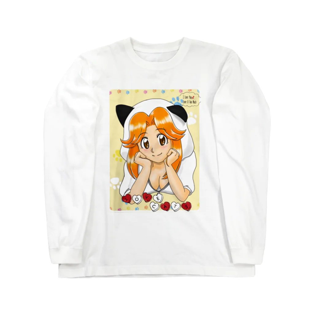 四色アペンド＋のハッピーイン・ねこゆり Long Sleeve T-Shirt