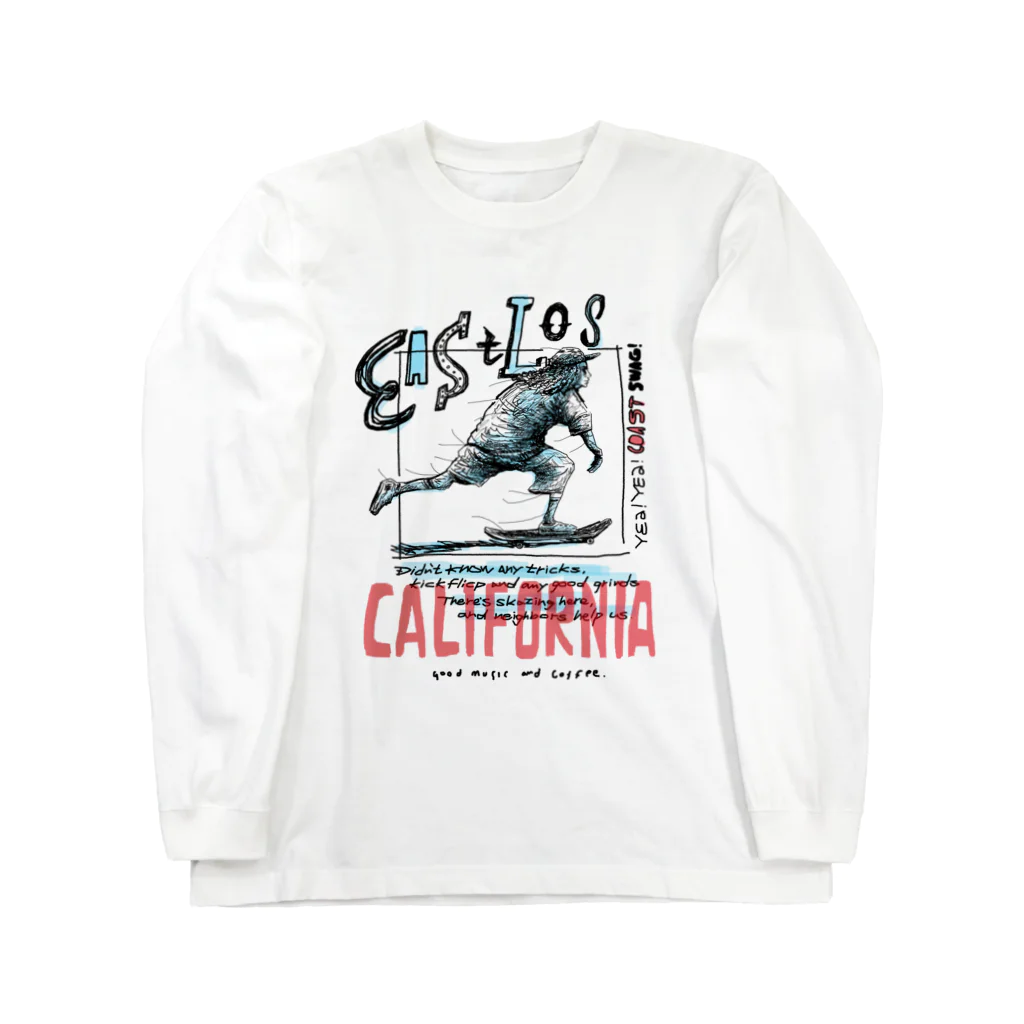Good Music and Coffee.のEAST LOS Long Sleeve T-Shirt