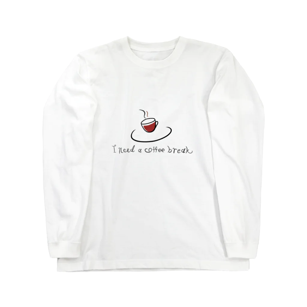 helloのcoffee break  ロングスリーブTシャツ