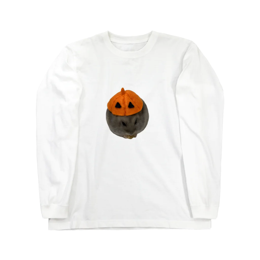 もちゃっこもちゃものハロウィンもんちゃん ロングスリーブTシャツ