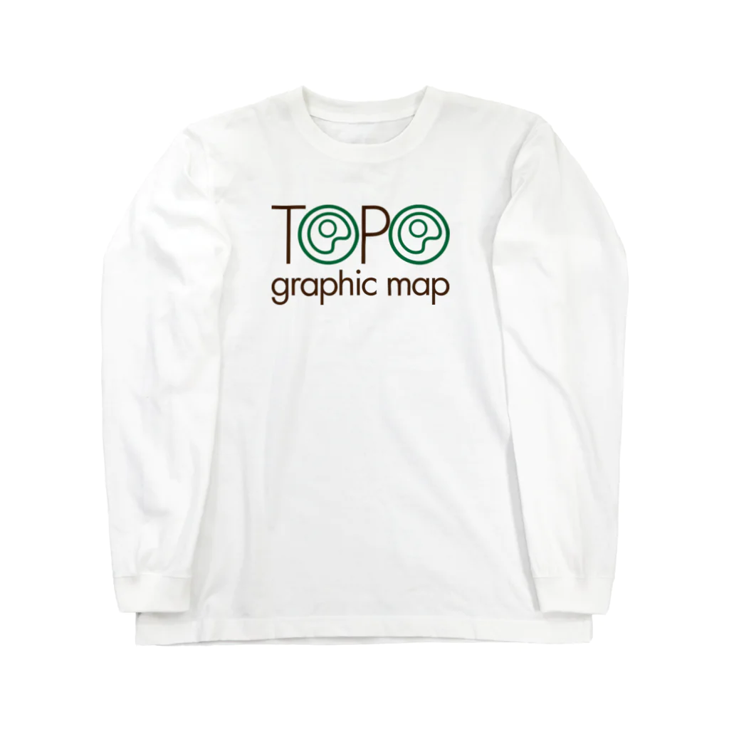 NICE ONEのTOPOGRAPHIC MAP Long Sleeve T-Shirt