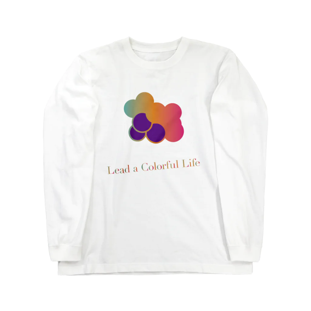 DEEPDRILLEDWELL@井戸の中のColorful Grapes ver2.0 ロングスリーブTシャツ