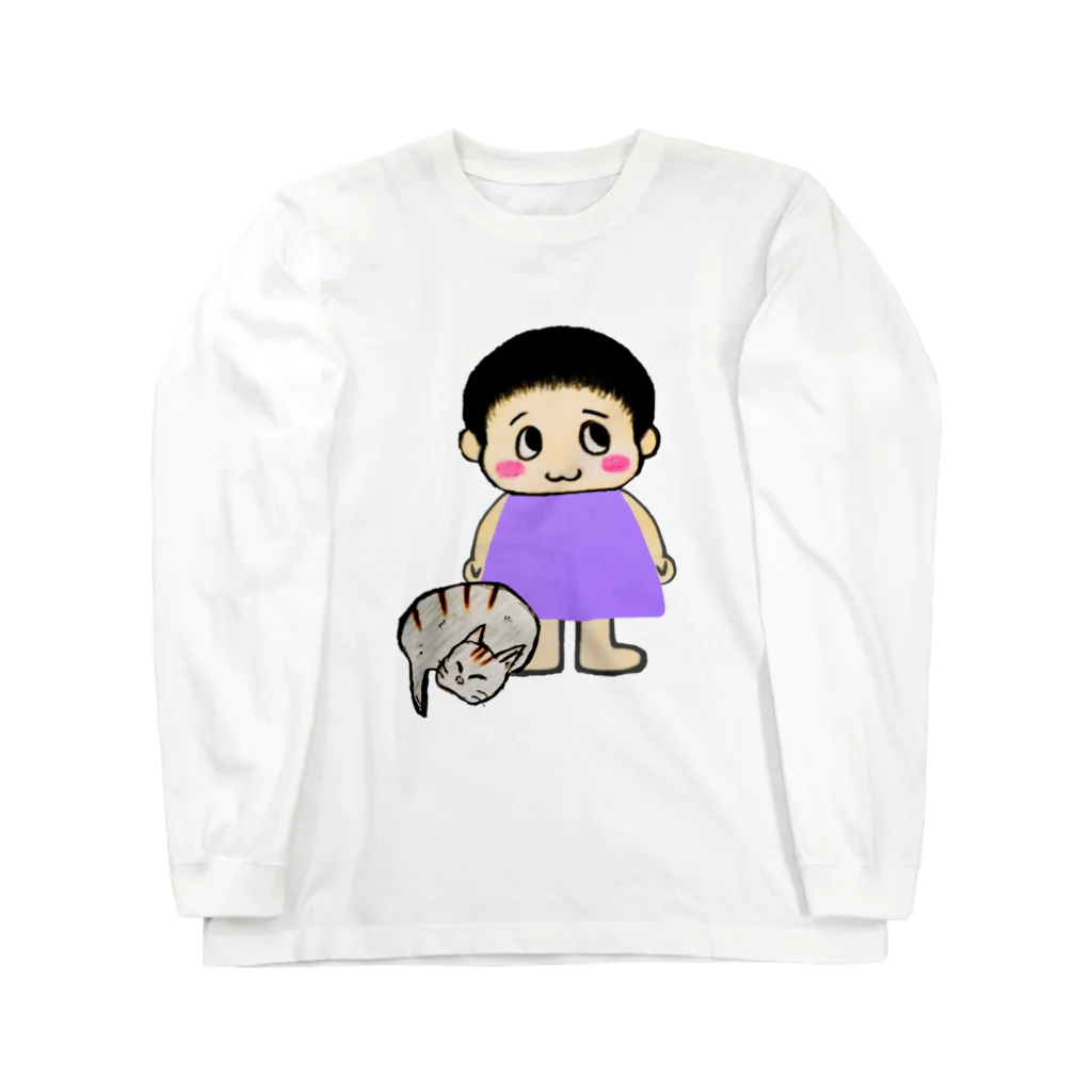 ちびもりのやさしい時間 Long Sleeve T-Shirt