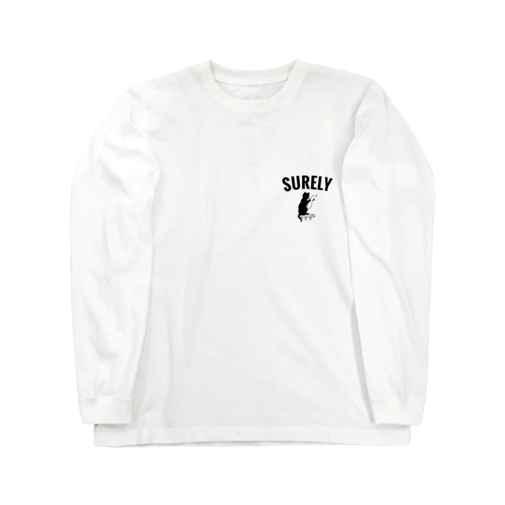 SURELYのsurely 猫 ロングスリーブTシャツ