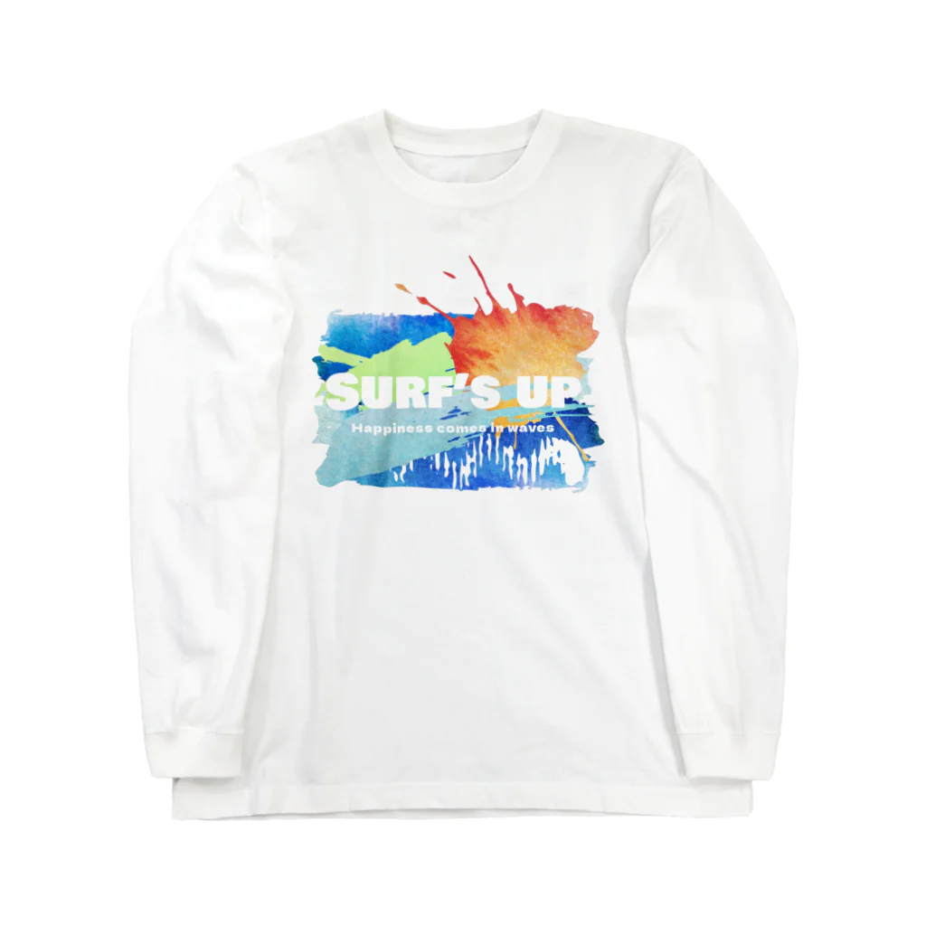 Surf’s up＊オリジナルデザインitemのSurf's up〜良い波がきた・art〜オリジナルデザイン Long Sleeve T-Shirt