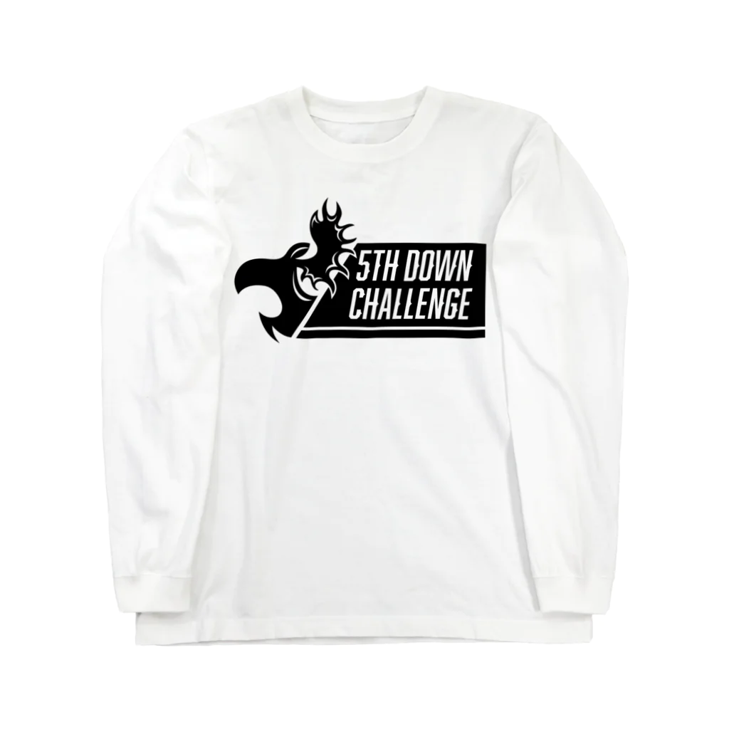 5thdownチャレンジ【NFLアメフト】のムースキンが主役！ Long Sleeve T-Shirt