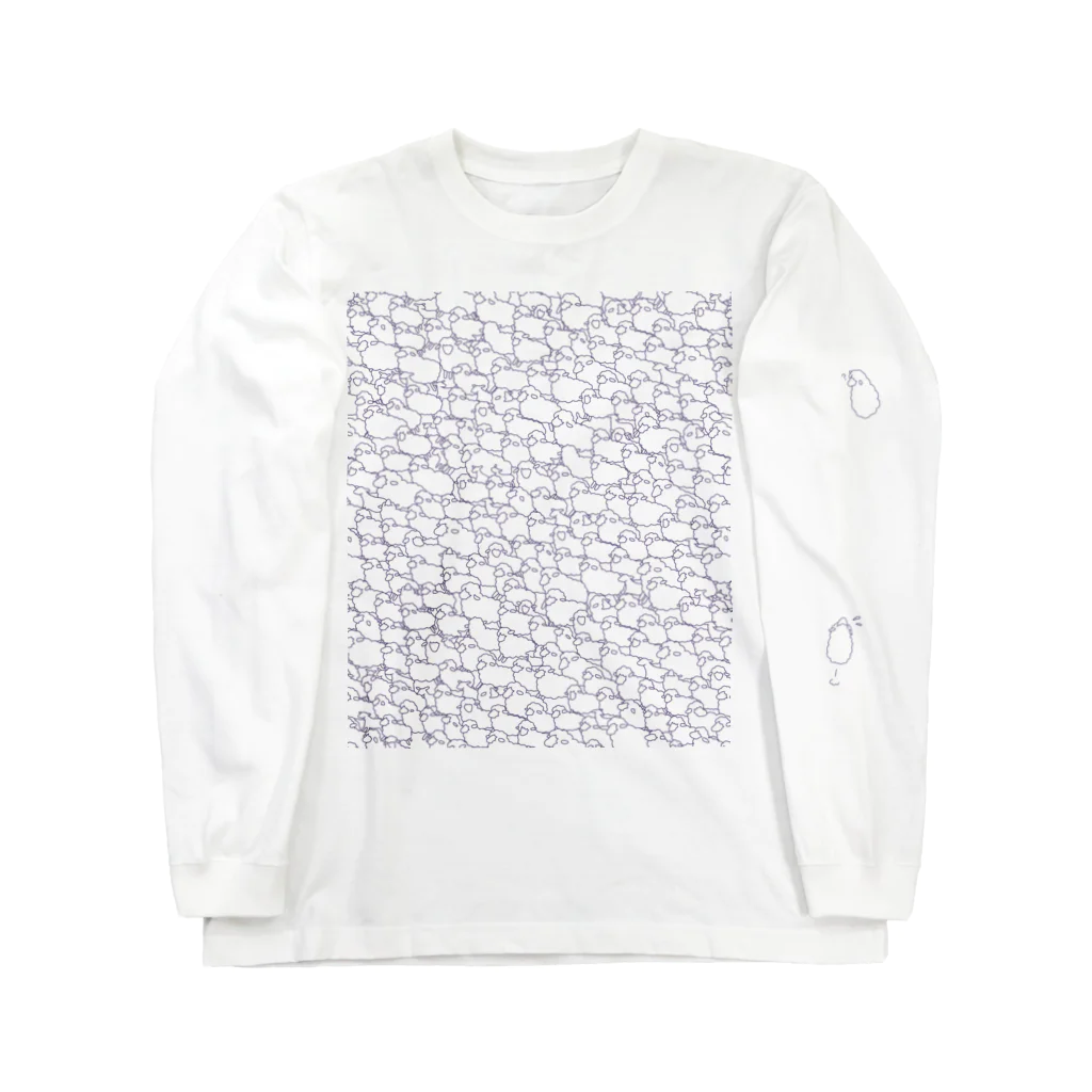 シャルル・ド・メリーのflock of sheep Long Sleeve T-Shirt