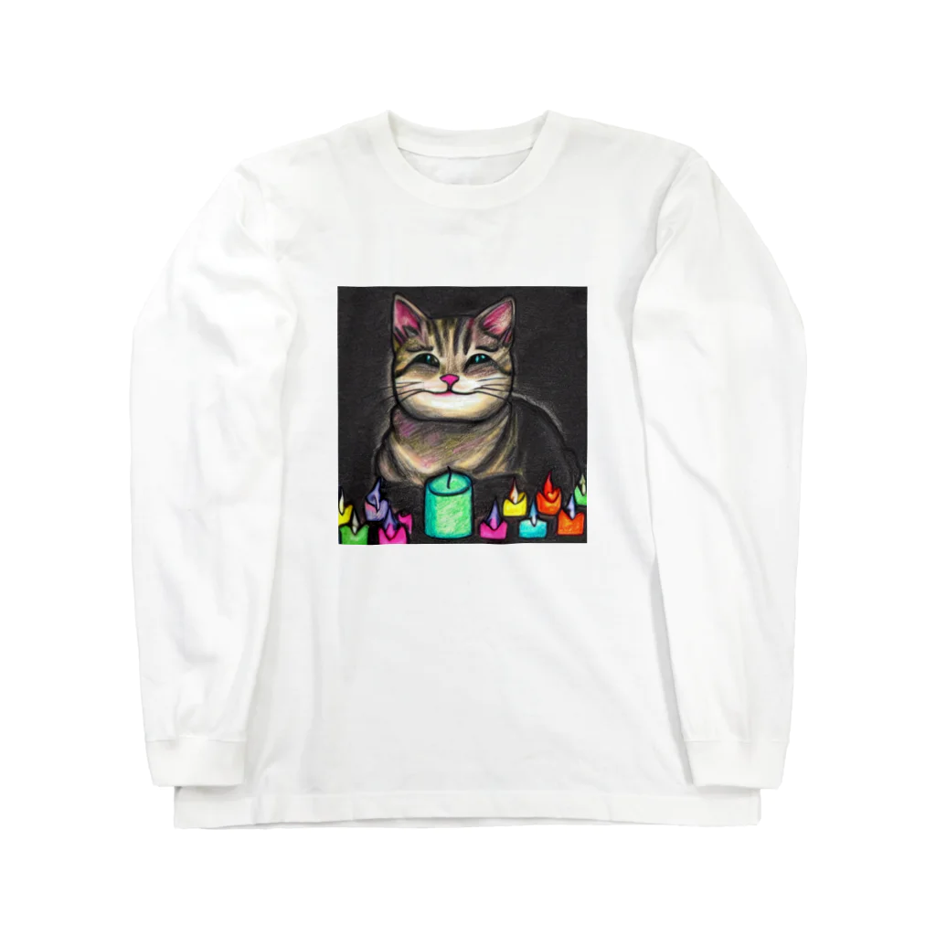 withCatsの190歳になった猫のさぶろー ロングスリーブTシャツ