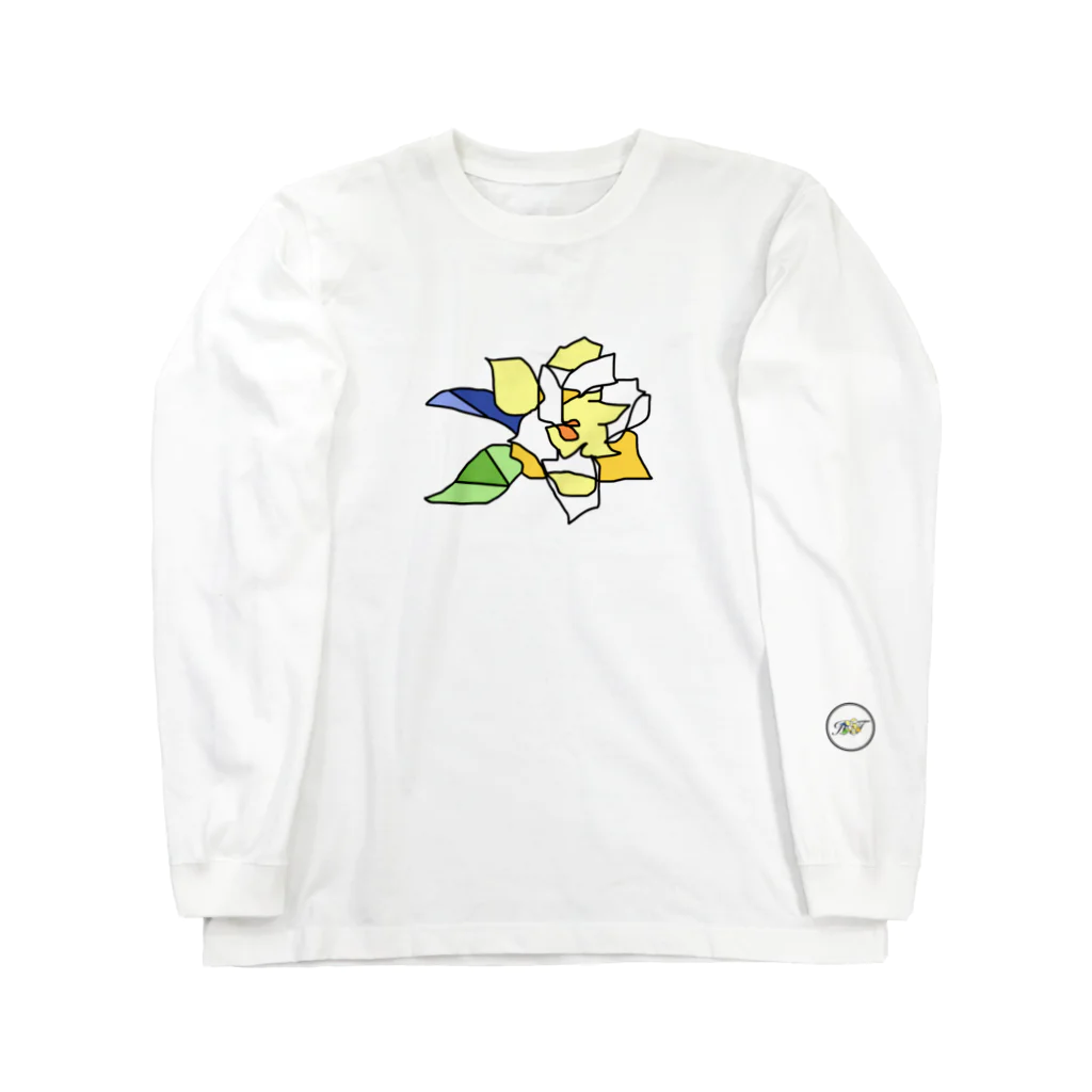 フルツの6/30 誕生花「クチナシ」 Long Sleeve T-Shirt