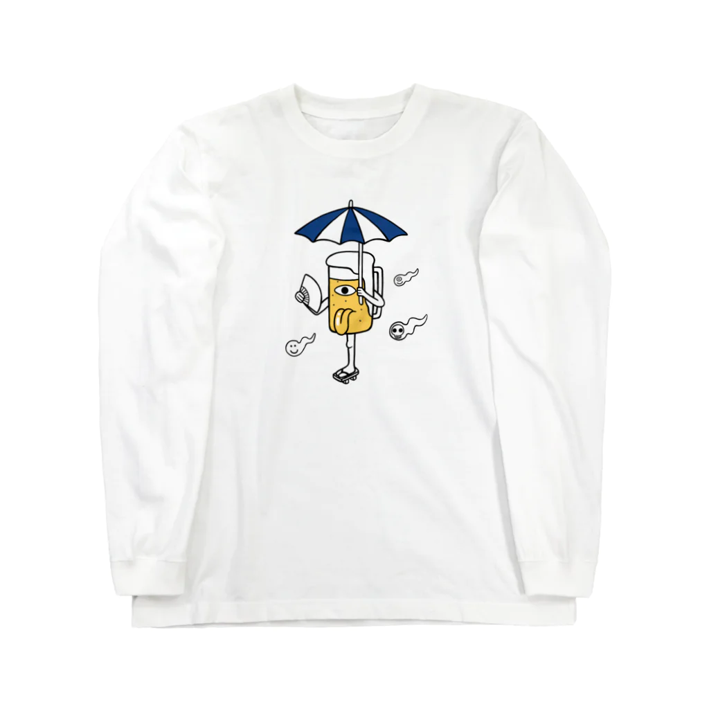 リュウラクドウの唐傘ビールお化け Long Sleeve T-Shirt