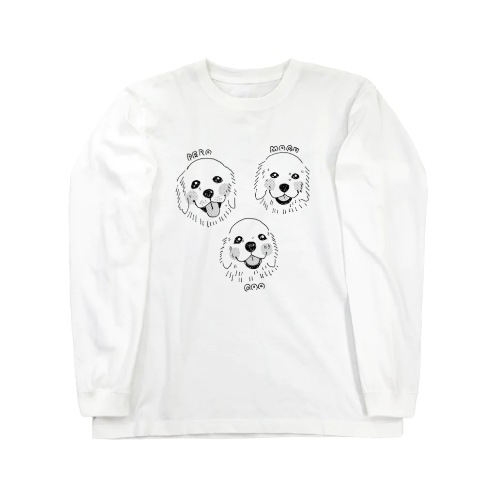 ペロちゃんファミリーのペロファミリー Long Sleeve T-Shirt