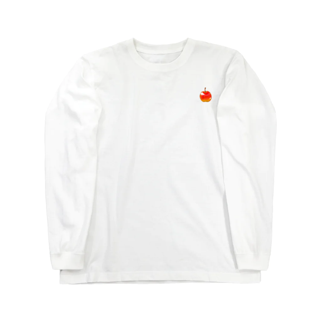 綾錦工房 りこりすの砂山のりんご Long Sleeve T-Shirt