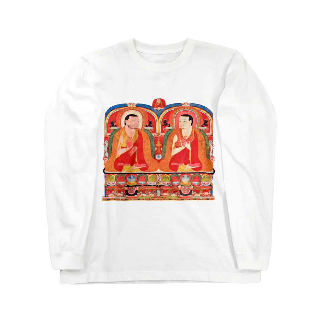 Nursery Rhymes  【アンティークデザインショップ】のチベット仏教の僧侶たち Long Sleeve T-Shirt