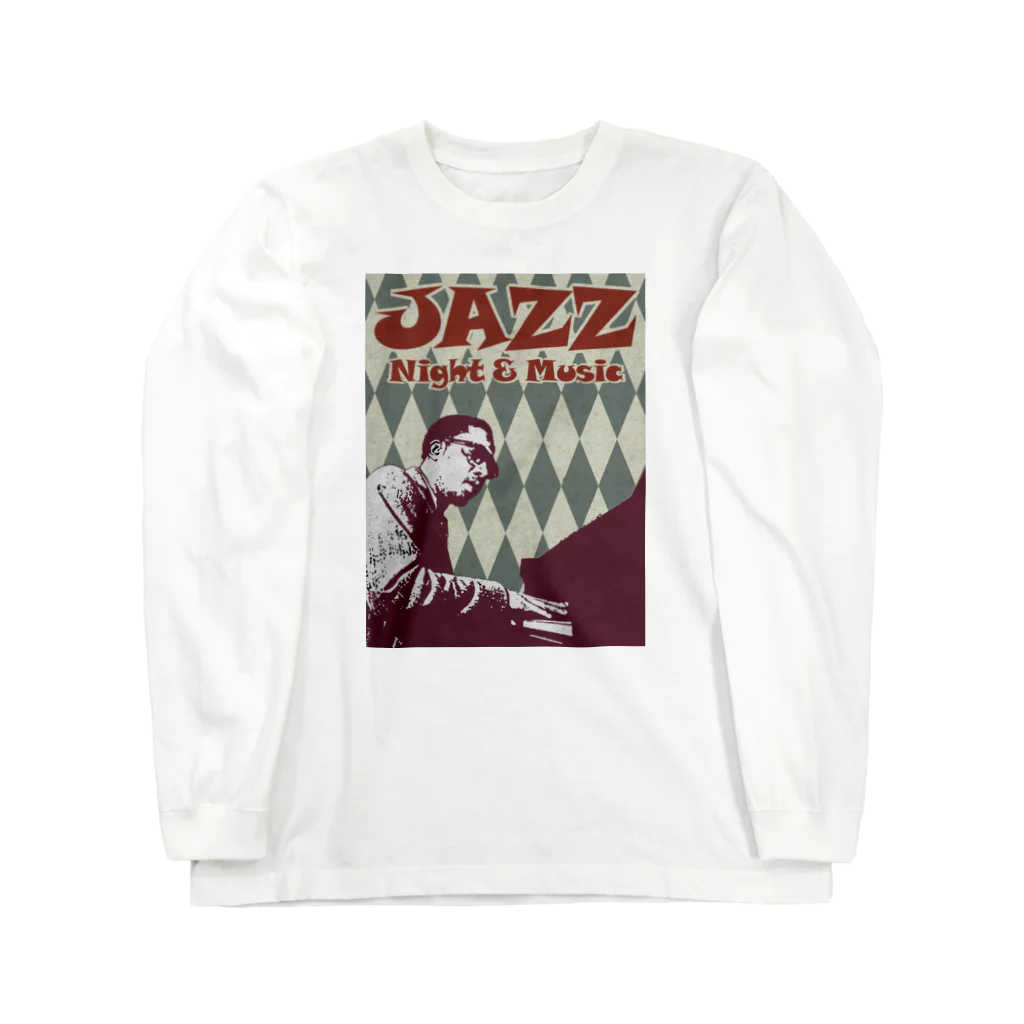 Hungry FreaksのJAZZ: Night & Music Long Sleeve T-Shirt