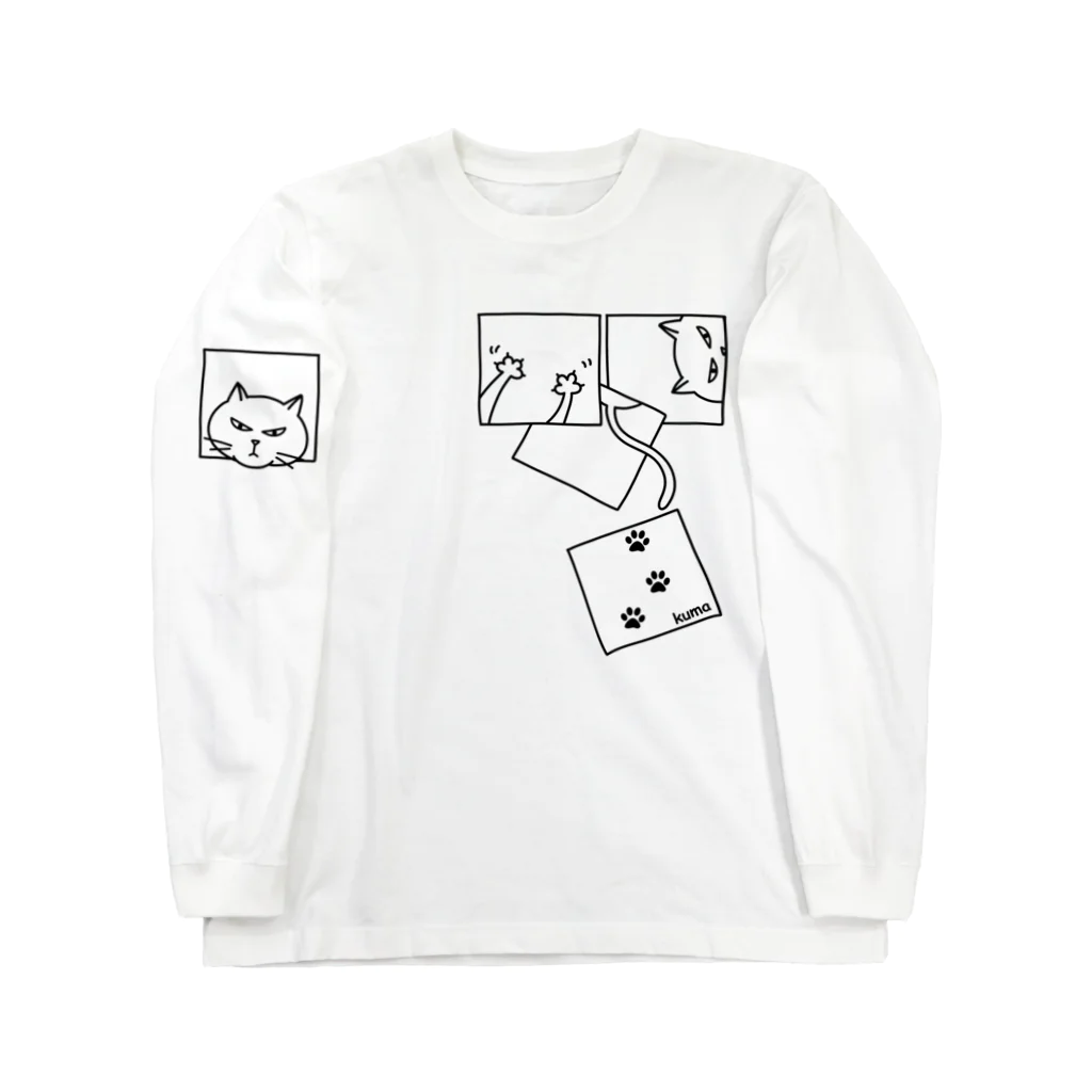 mkumakumaのひとり遊びにゃんこ４ Long Sleeve T-Shirt