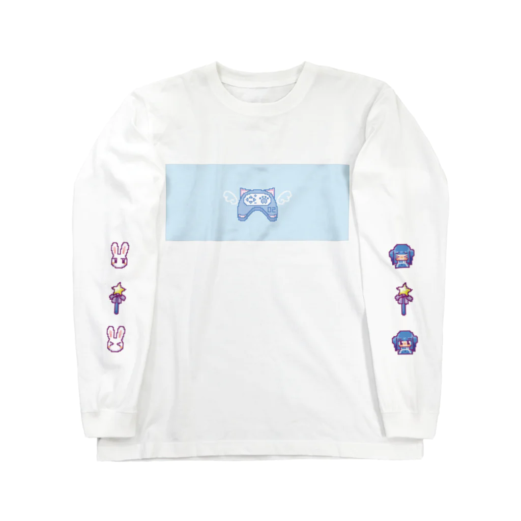 kodo_kodoのねこみみコントローラー（水色） Long Sleeve T-Shirt