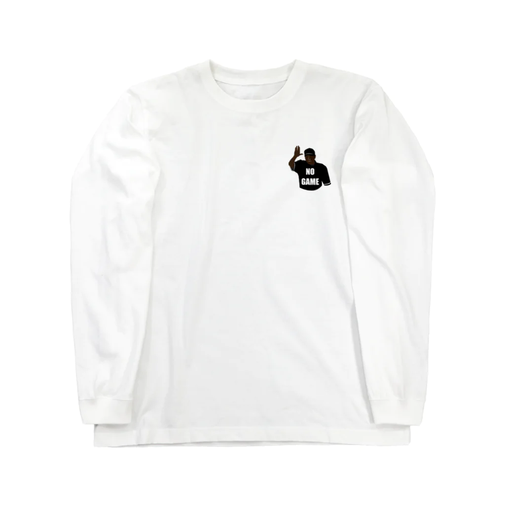 IWAYURUのNO GAME　ロングスリーブTシャツ Long Sleeve T-Shirt