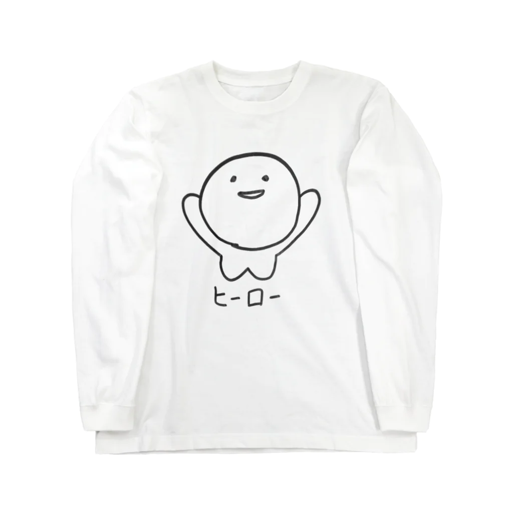 音楽とゆるキャラのヒーロー Long Sleeve T-Shirt