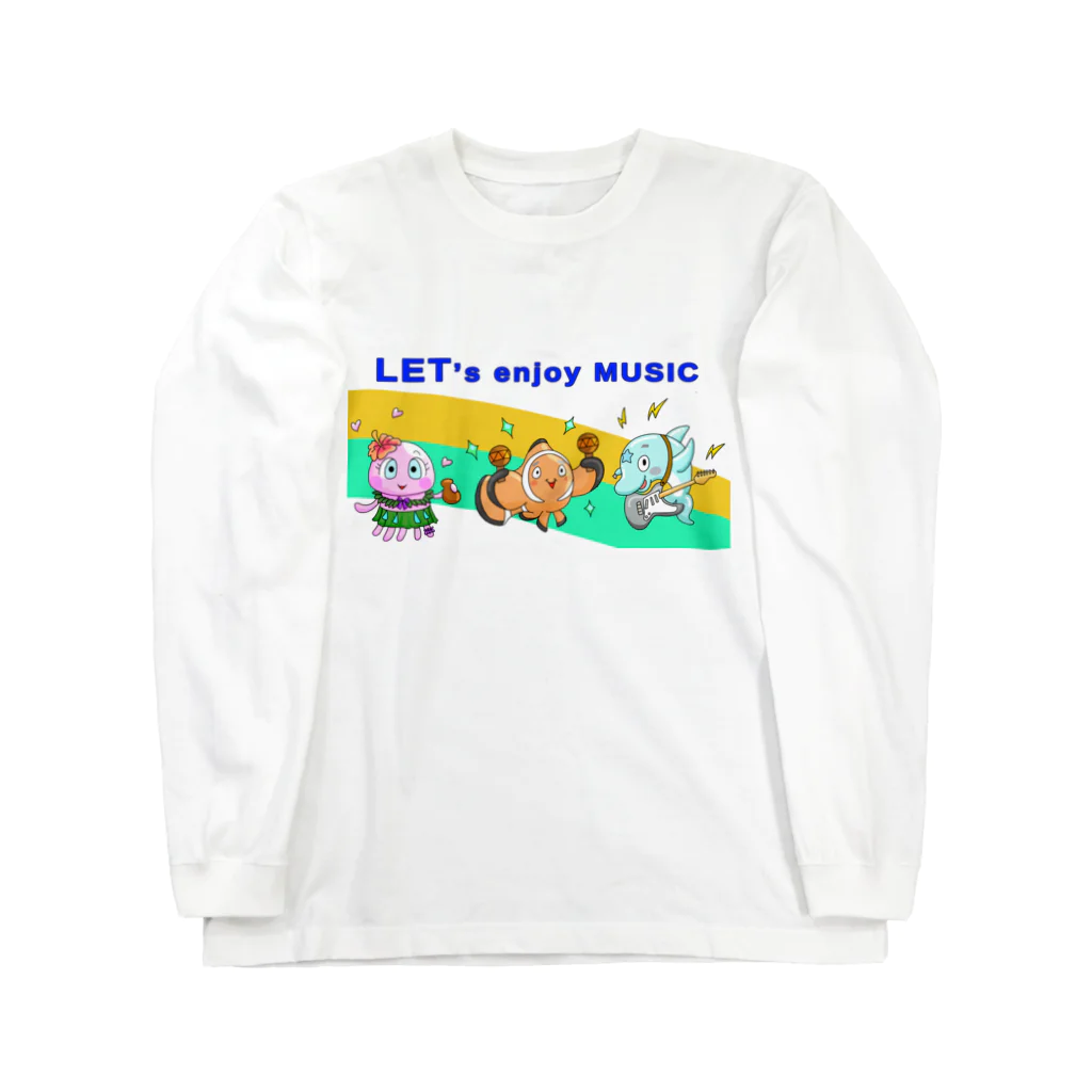 かいほう屋の音楽で一つに。 ロングスリーブTシャツ