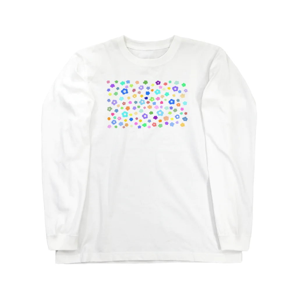 うにぽっぷこーんのちいさな花たち Long Sleeve T-Shirt