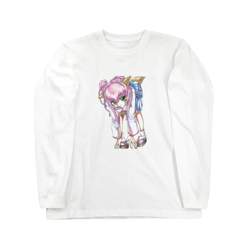 弐０Heartsの狐巫女 Long Sleeve T-Shirt