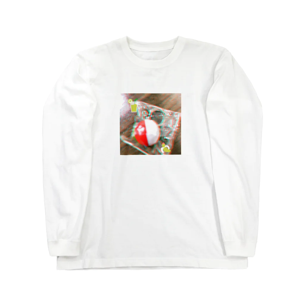 サノズのかわいいビーチボールのデジタルフォトデータ Long Sleeve T-Shirt