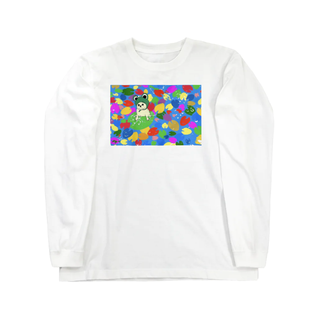 ナミノコ雑貨店のフレブルカエル Long Sleeve T-Shirt