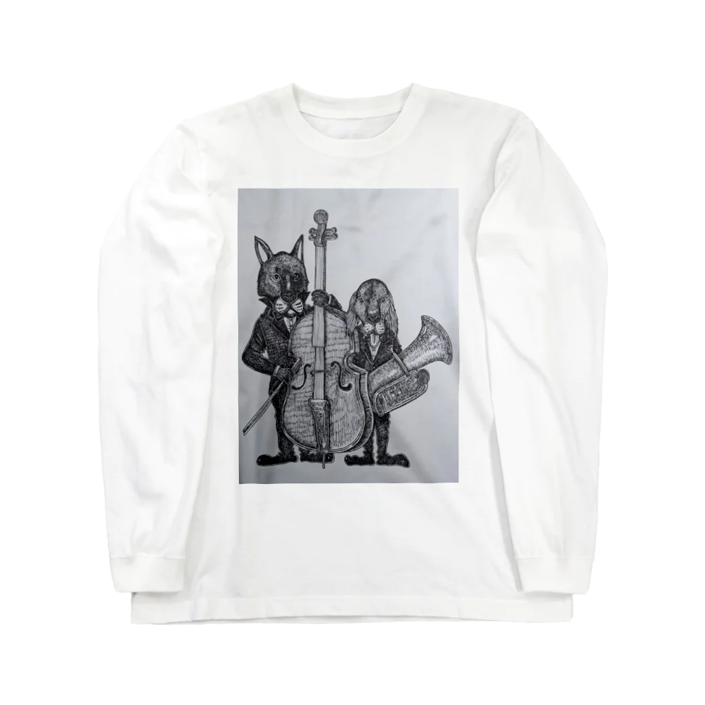 関ヶ原すー子の犬と楽器 Long Sleeve T-Shirt
