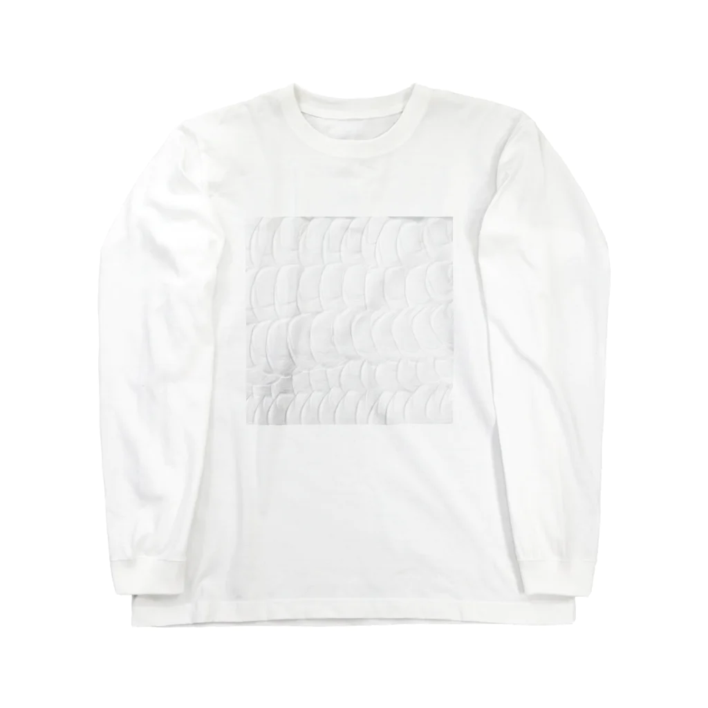 SALのwhite paint ロングスリーブTシャツ