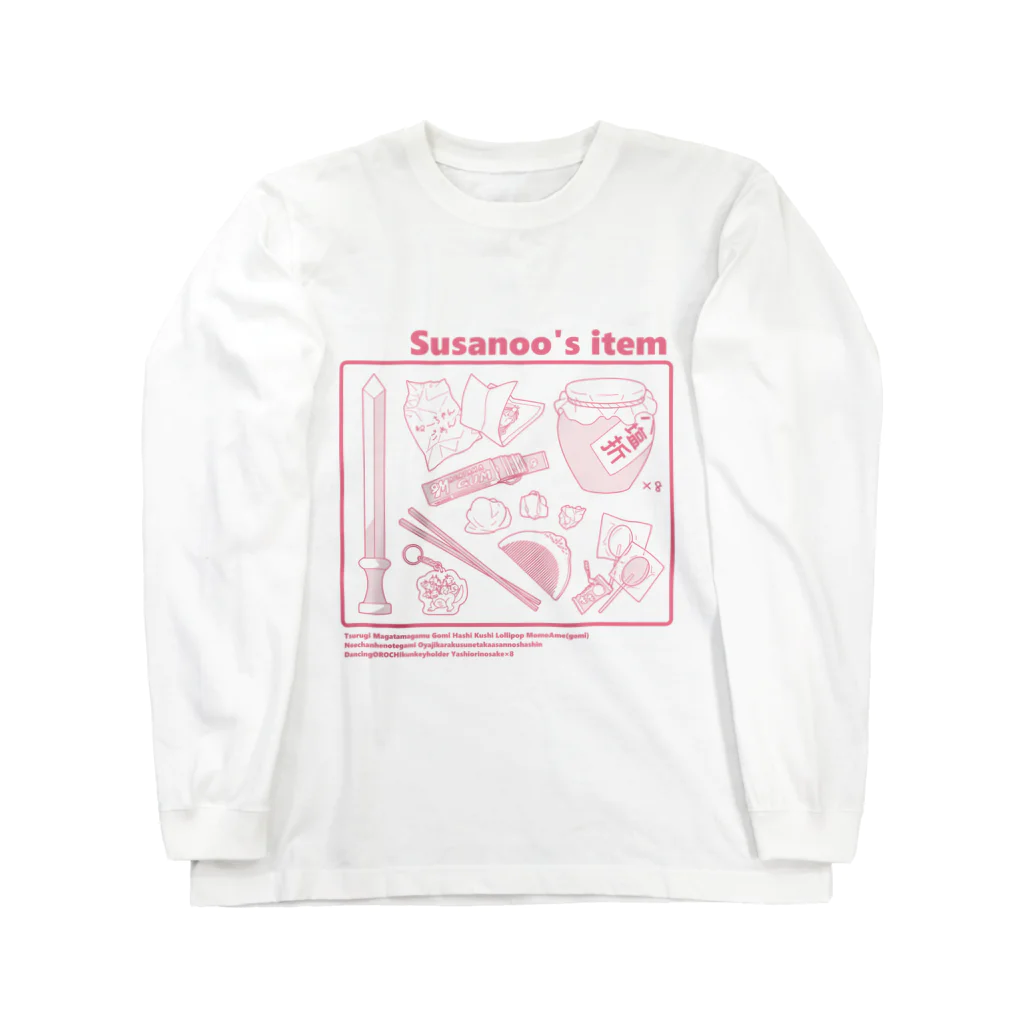 CHICHIZŌのSusanoo's item (赤) ロングスリーブTシャツ