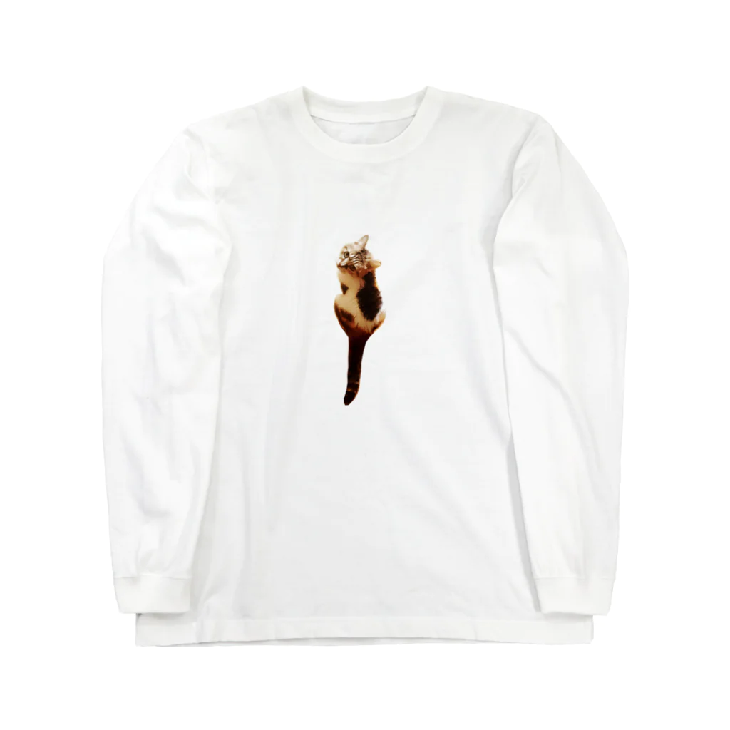 猫沢太陽の見返り三毛猫 Long Sleeve T-Shirt