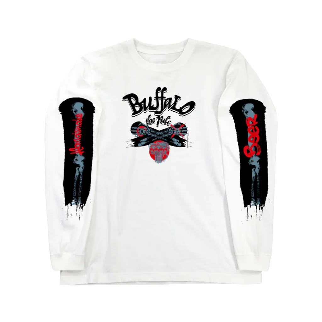 b.n.d [街中でもラグビーを！]バインドのBuffaLo the rule Ver.2 Long Sleeve T-Shirt